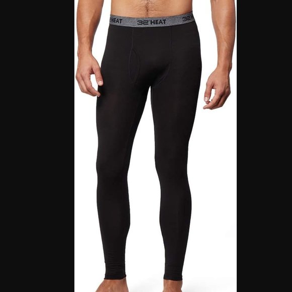 Men's 32 Degrees HEAT Base Layer Pant Black Size Large - Picture 5 of 13